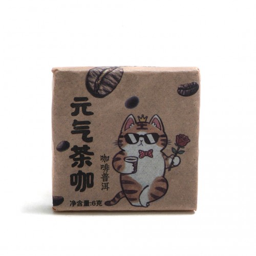 Мини Плитка "Шу Пуэр с Ароматом Кофе" (Шу Кофе Сян)