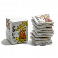 Мини Плитка "Белый Сладкий с Шиповником" (Ци Ли Тянь Бай) Упаковка 9 шт.