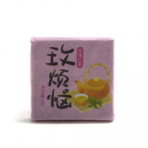 Мини Плитка "Красный чай с Лепестками Розы" (Дянь Хун Мэй Гуй)