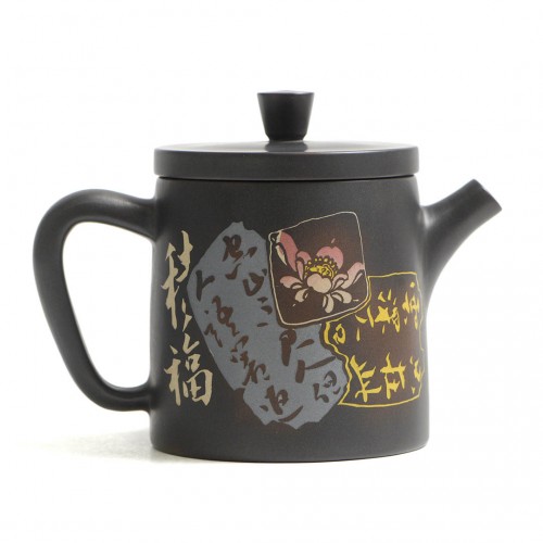 Чайник Цзи Чжи (Цзяньшуй) "Восемь Древних Свитков"