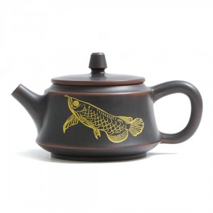 Чайник Чжу Чу (Гуанси) "Золотая Рыба-Дракон"