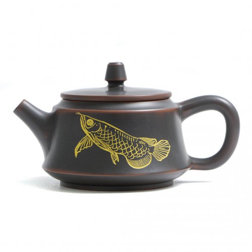 Чайник Чжу Чу (Гуанси) "Золотая Рыба-Дракон"