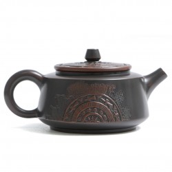 Чайник Ши Пяо (Гуанси) "Бронзовый Барабан с Цветочной Горы"