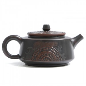 Чайник Ши Пяо (Гуанси) "Бронзовый Барабан с Цветочной Горы"