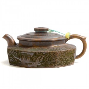Чайник Фан Гу Ба Фан (Дуань Ни) "Созерцая Горы" высокотемпературный обжиг