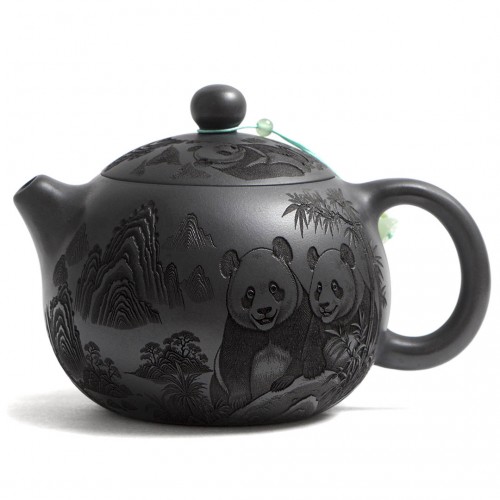 Чайник Си Ши (Ши Хуан Ни) "Панды в тени Бамбука"