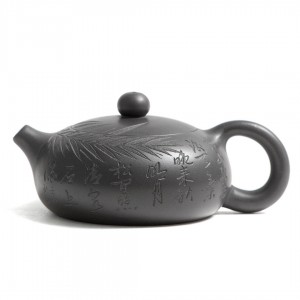 Чайник Бянь Си Ши (Хэй Чжу Ни) "В Тени Бамбука"