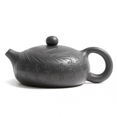 Чайник Бянь Си Ши (Хэй Чжу Ни) "В Тени Бамбука"