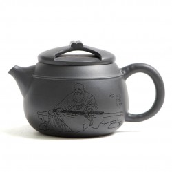 Чайник Цзю Лунь Чжу (Хэй Чжу Ни) "Мастер Гуцинь"