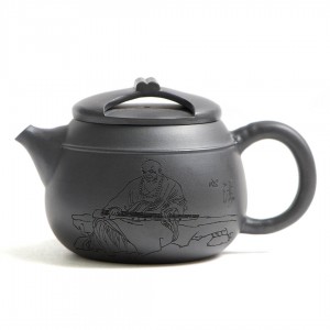 Чайник Цзю Лунь Чжу (Хэй Чжу Ни) "Мастер Гуцинь"