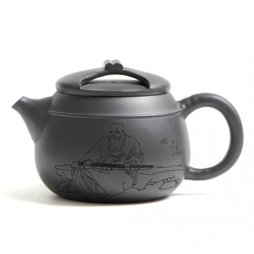 Чайник Цзю Лунь Чжу (Хэй Чжу Ни) "Мастер Гуцинь"