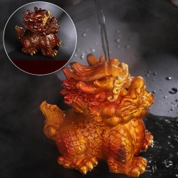 Фигурка для Чайной Церемонии Меняющая цвет "Денежный Дракон"