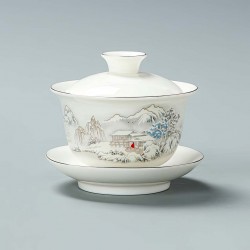 Гайвань "Гармония Четырех Смыслов. Благодатный Снег Предвещает Богатый Урожай"