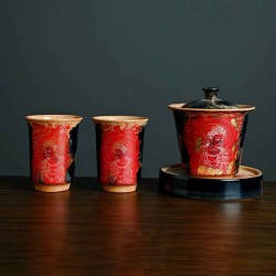 Набор для чайной церемонии "Дунь Хуан" позолота