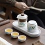 Дорожный набор для чайной церемонии "Голубая Гортензия"