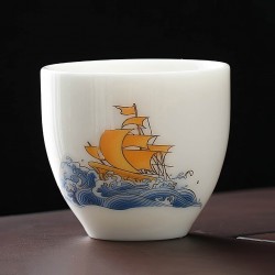 Пиала Нефритовый Фарфор "Попутный Ветер"