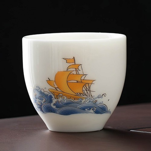 Пиала Нефритовый Фарфор "Попутный Ветер"