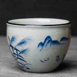 Пиала Грубая Керамика "Шепот Речного Ветра"