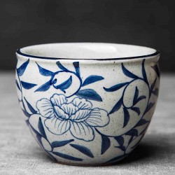 Пиала Грубая Керамика "Вьющийся Лотос"